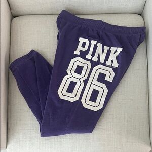 PINK Victoria's Secret Purple Joggers